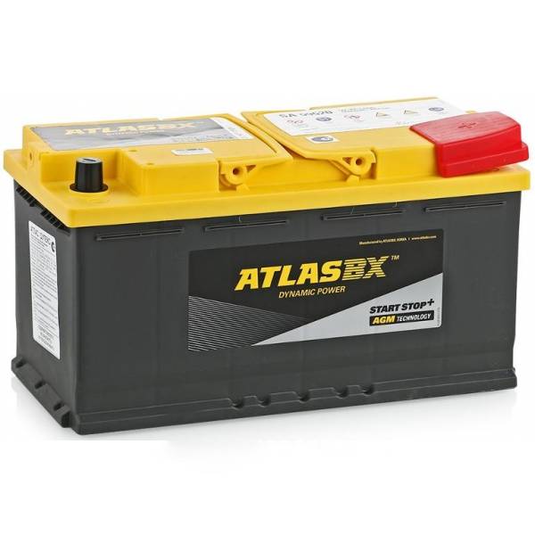Аккумулятор автомобильный Atlas AGM SA 90Ah (о.п.) 59520
